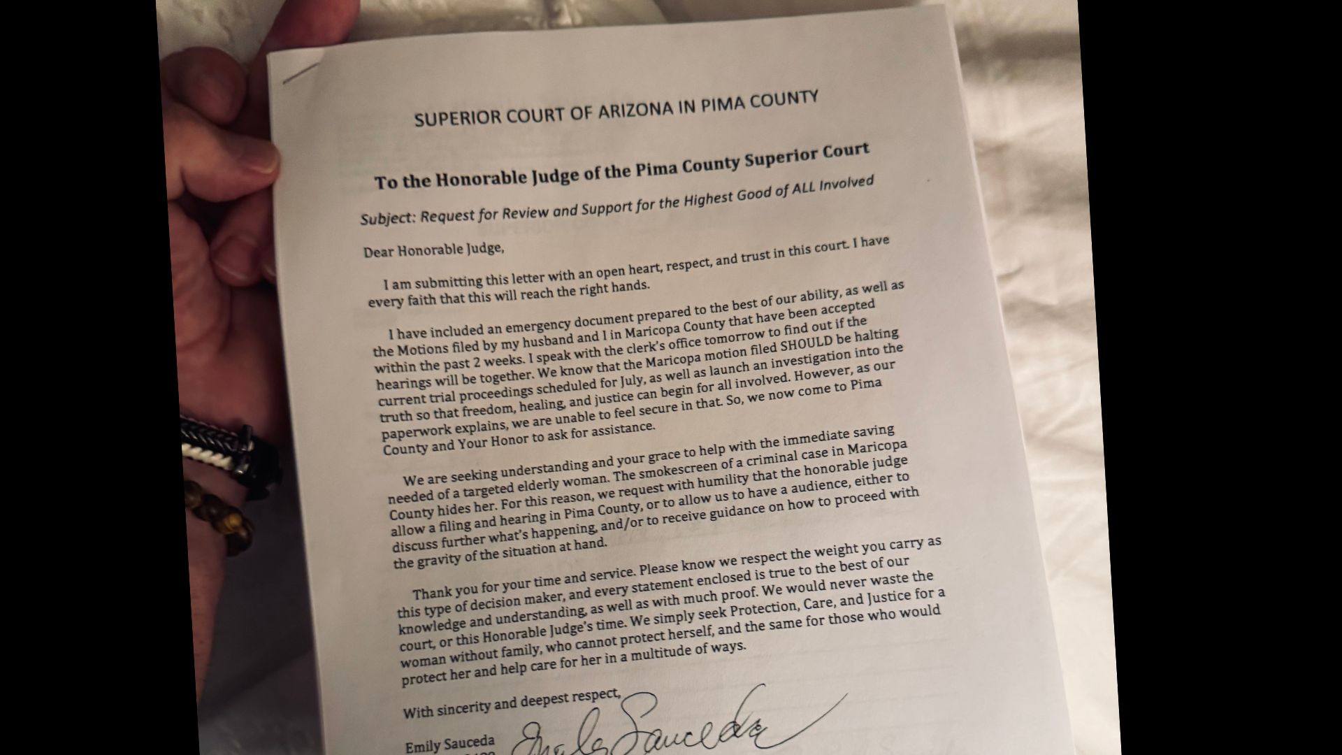 Latest Pima County Filing